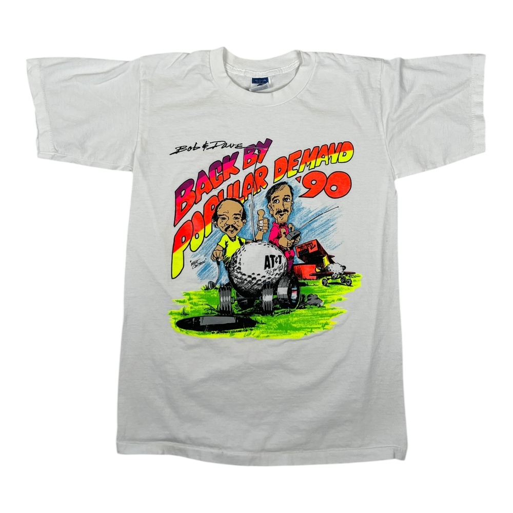 Vintage Bob & Dave Back By Popular Demand T-Shirt Mens M AT&T Golf 90s Single
